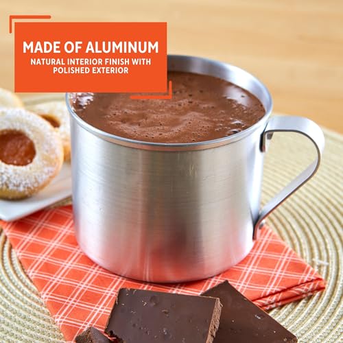 1.25-Quart Aluminum Mug for Camping and Stovetop Use - 40 Ounces