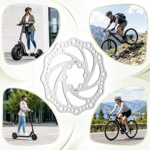 140mm Stainless Steel Bike Disc Brake Rotor with 6 Bolts