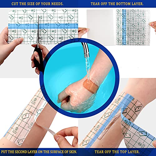 Tattoo Bandage Wrap - 9 Rolls in 2, 4, & 6 Inch Sizes