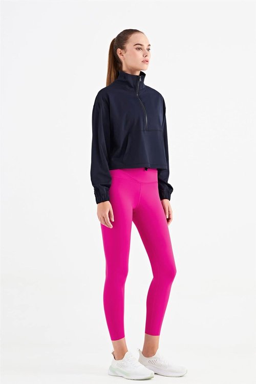 Altiland Half Zip Pullover | Cropped Jacket for Women - Long Sleeve Athletic Yoga Shirt