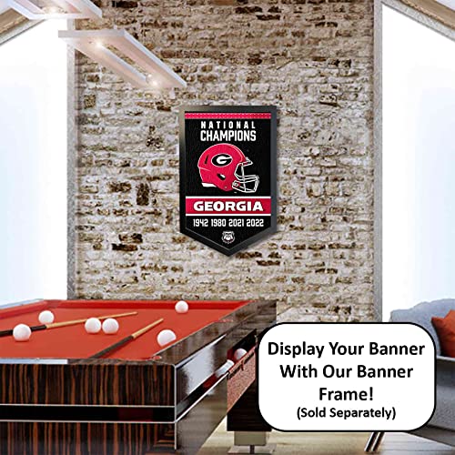 Georgia Bulldogs 15x24 Inch Felt Football Team Banner - Officially Licensed