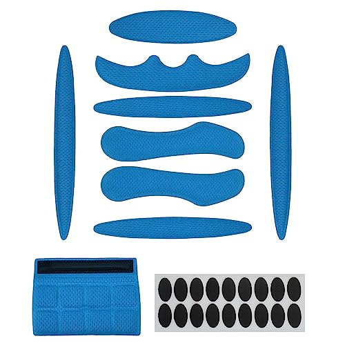 Universal Helmet Padding Kit - Shock-Absorbing Foam Pads - Blue