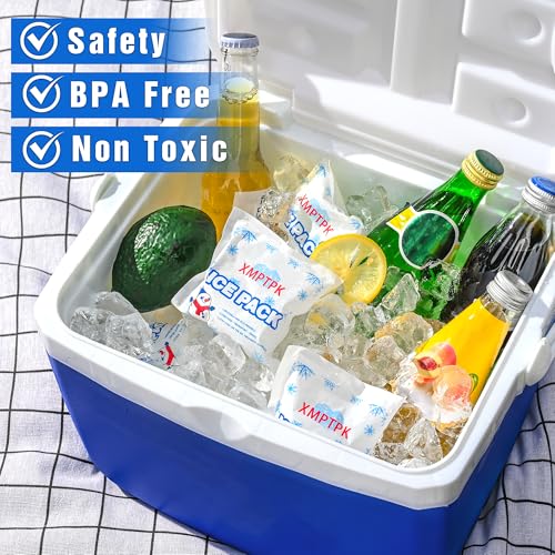 Reusable Slim Gel Ice Packs for Coolers and Lunch Boxes - 25 Pack