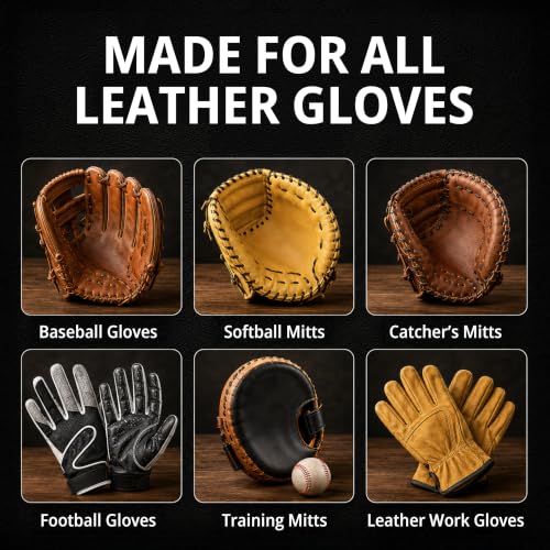 Eagle Baseball Glove Care Kit – Cleaner, Oil & Conditioner with Applicators & Cloth