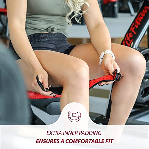 Patella Support Strap - Knee Band for Pain Relief - Black, Regular Size