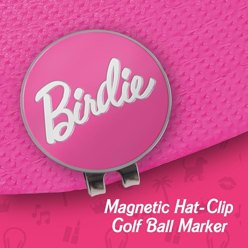Shanker Golf Ball Marker with Birdie Pink Hat Clip - Magnetic Golf Accessory for Women