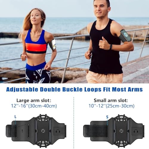 360° Rotatable Phone Armband for 4-6.7 Inch Smartphones