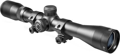 BARSKA 4x32 Plinker-22 Riflescope w/ 3/8-Inch Dovetail Rings , Black