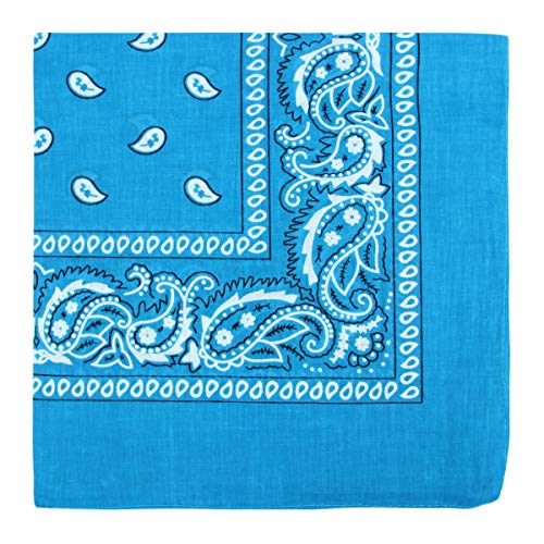 Multi-Purpose Cotton Bandana Face Cover - Blue
