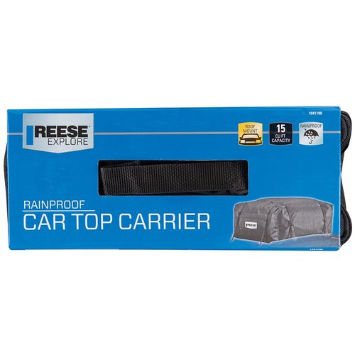 Reese Explore 1041100 Rainproof Car Top Carrier (15 Cubic Feet),Black