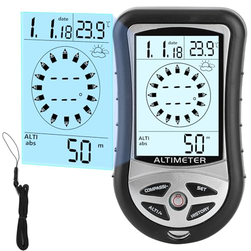 8-in-1 Outdoor Altimeter, Compass, Thermometer & Barometer