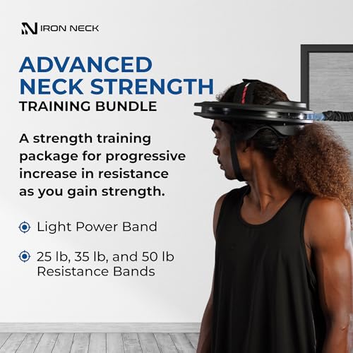 Neck Trainer Strength Kit with Resistance Bands - 360° Training