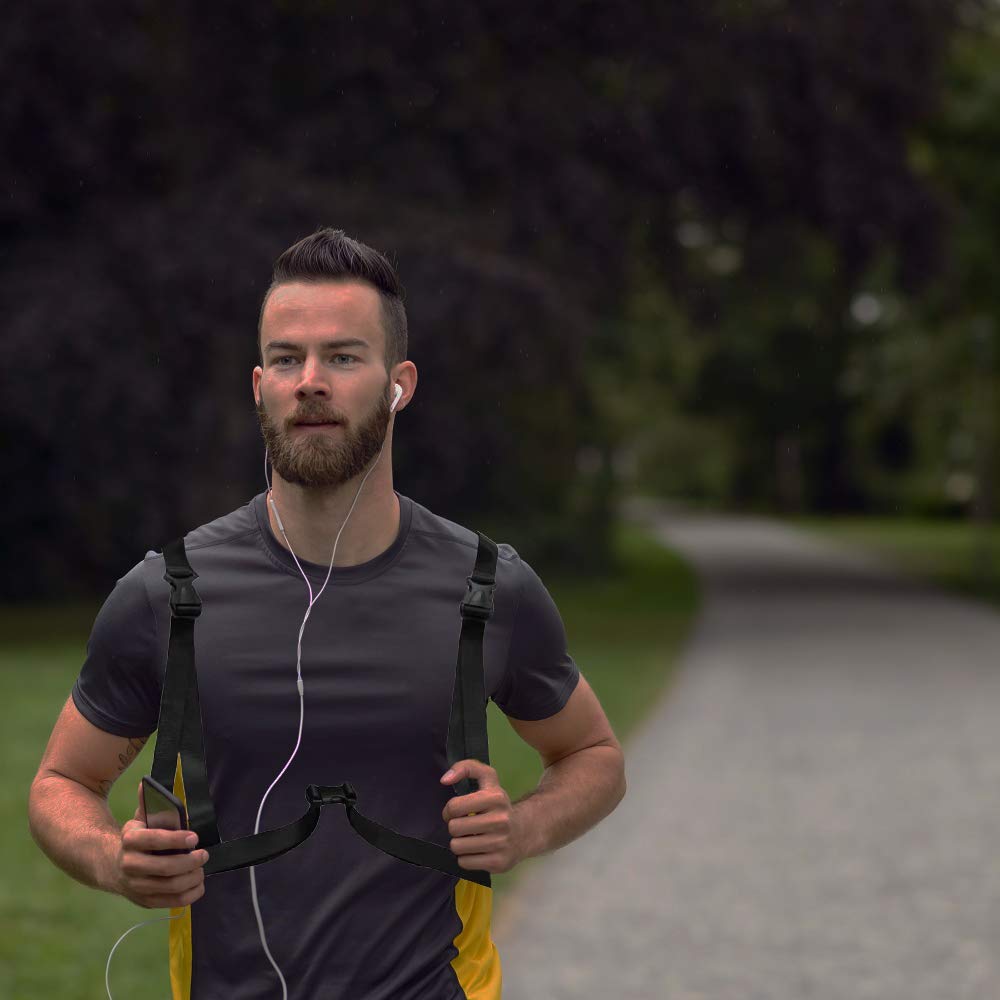 fixinus LED Turn Signal Safety Vest with Direction Indicator, USB Charging & Adjustable Bike Pack Accessory Guiding Light for Night Running Walking Cycling Gear - LED Glowing Reflective Backpack