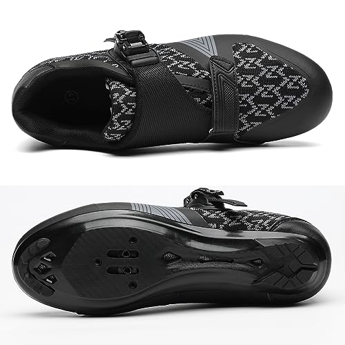 Unisex Cycling Shoes for Peloton & SPD - Black 12 Women/10 Men