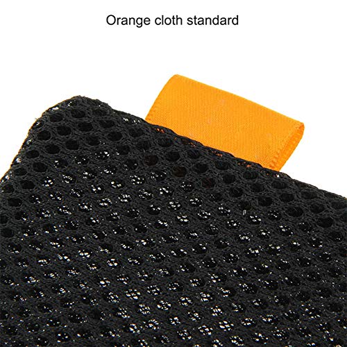 Nylon Mesh Drawstring Bag - 5.5 Inch, Black Storage Pouch