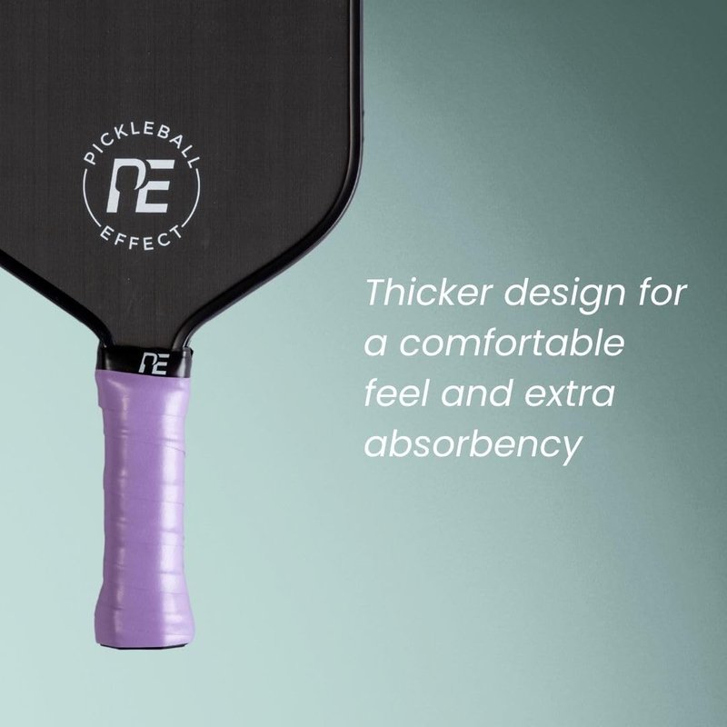 Pickleball Paddle Grip - Slip-Free Tennis Racket Grip Tape - High Performance Comfort Tac Overgrip for Easy Hold - Purple