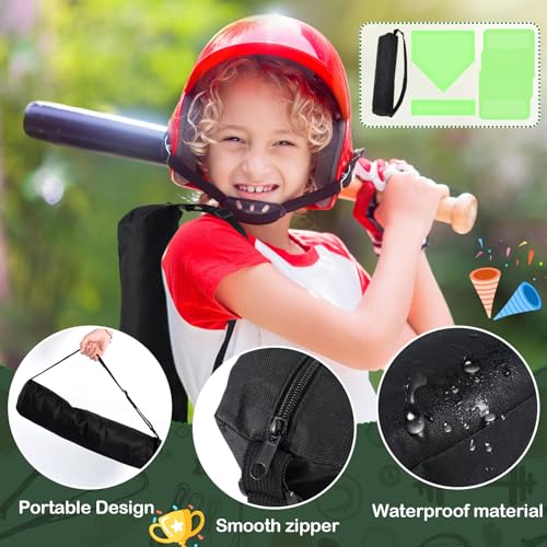 Baseball Bases and Home Plate Set - Fluorescent Green