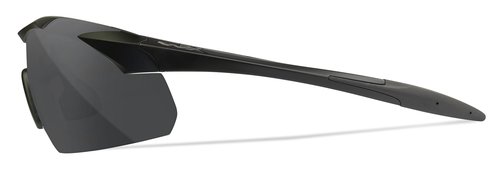 Wiley X Vapor Tactical Ballistic Shooting Sunglasses Matte Black Frame with Smoke Grey and Clear Lens Shields