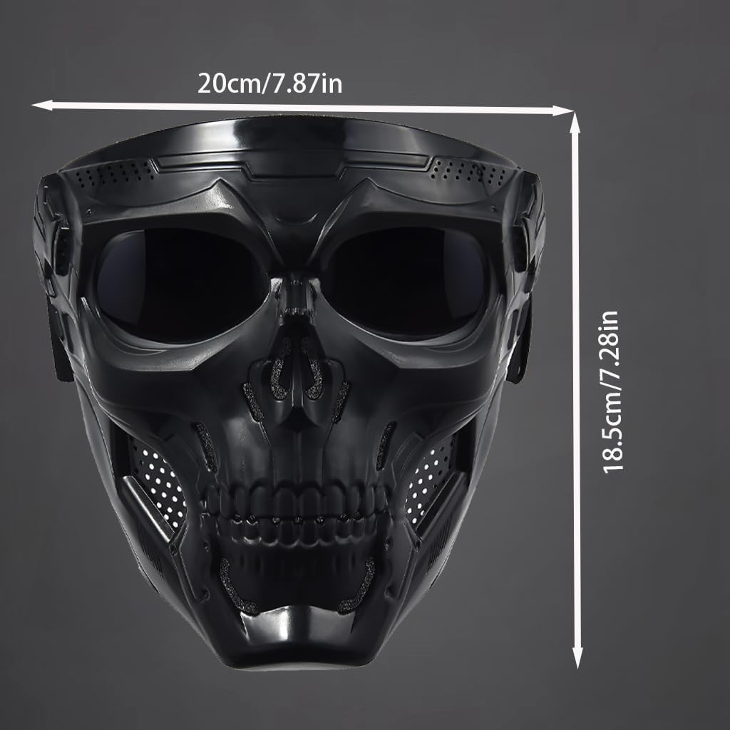 Motorcycle Face Mask - Full Face Dirt Bike Goggles for Men & Women | Offroad Racing Gear