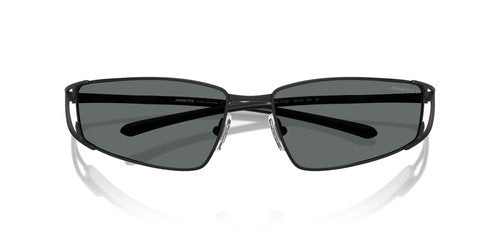 ARNETTE Man Sunglasses Matte Black Frame, Polar Grey Lenses, 64MM