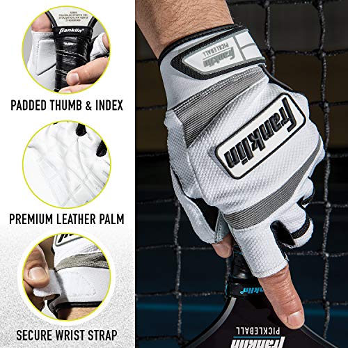 Adult Pickleball Gloves - Right Hand - Large - White