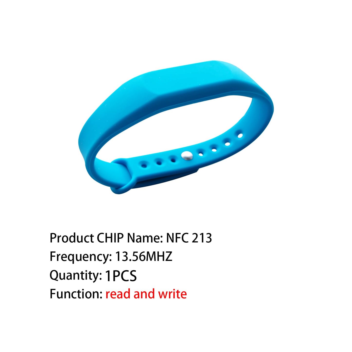 hecere NFC 213 Wristband 168 Bytes Forum Type 2 Bracelet(1pcs nfc213 wristband blue)