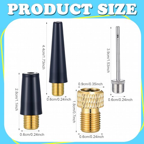 Ball Pump Needle Kit - 4 Pcs with Nozzle Adapter