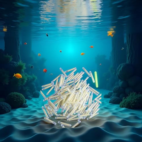 100 Pcs Fluorescent Fishing Float Light Sticks - 3mm Glow Sticks