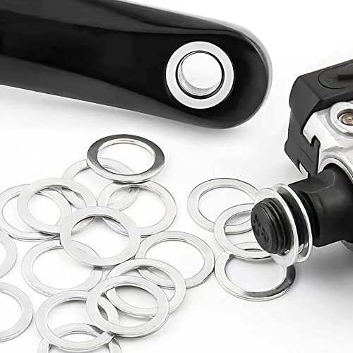 Stainless Steel Bike Pedal Washers - 10 Pack for Enhanced Stability