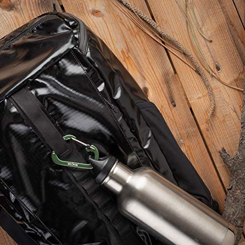 SlideLock Carabiner - Size #4 - Olive Aluminum Key Clip