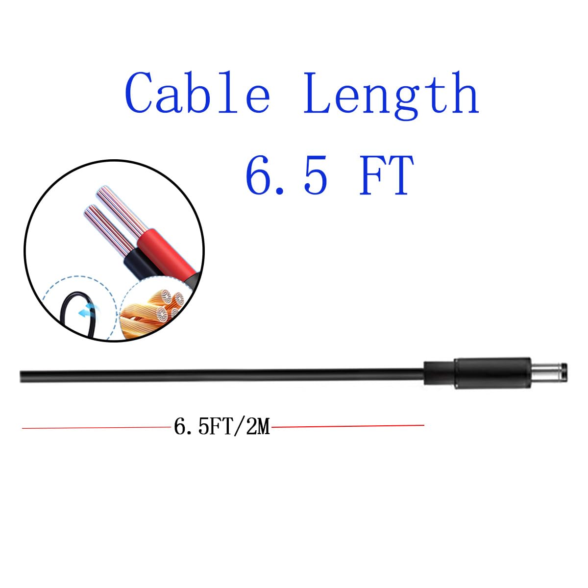 26.5V Charger for Homeika Cordless Vacuum H016 HA016 20Kpa Powerful Suction Vacuum Replacement Adapter Power Supply Power Cord 6.5Ft