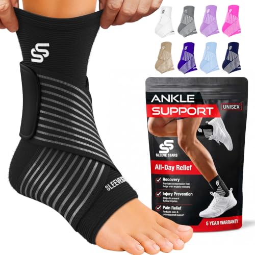 Adjustable Ankle Brace for Sprains & Plantar Fasciitis Relief