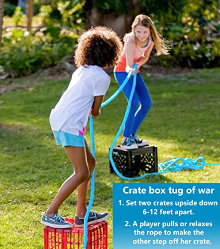 Tug of War Rope - 20 Ft Blue for Kids & Adults - Party Games