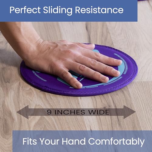 Gliding Exercise Discs - 25 Pair Purple Sliders for Fitness