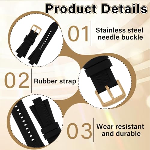 Soft Rubber Watch Band for Michael Kors - Quick Release Strap 29mm