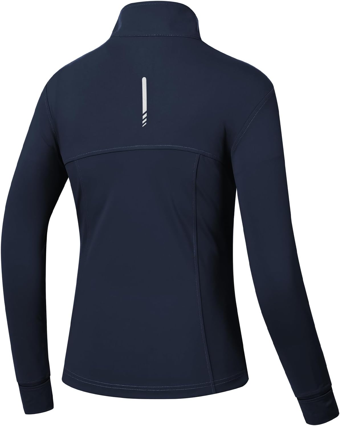 BGOWATU Women's Lightweight Workout Jacket - Zip-Up Athletic Jacket with Thumb Holes