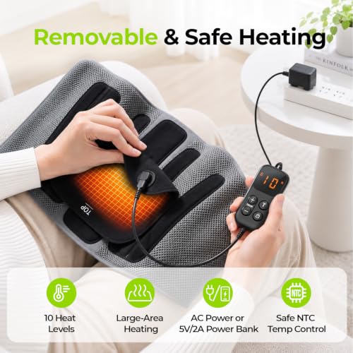 Large AUVON Back Brace with Removable Heating Pad for Lower Back Pain Relief
