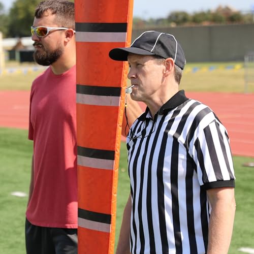 Men's Collared Referee Shirt Bundle - Large Shirt, Hat, Flag & Whistle