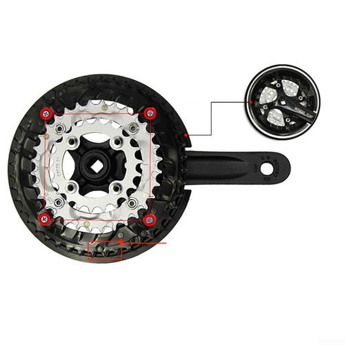 48T Bike Chain Guard Protector, Bike Crankset Chain Wheel Cover Shield, 12Cm Chainring Guard Sprocket Cover, Cycling Gear Protection For Bicycle, City Road/Mountain Bikes (G4XD-48)