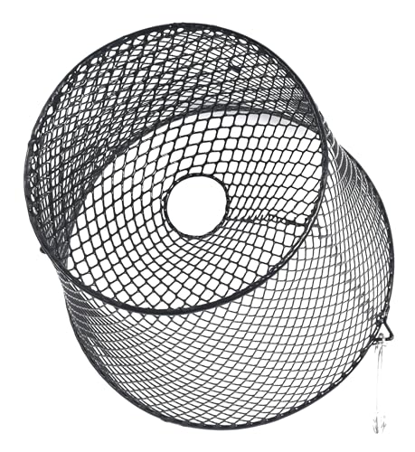 2 Pack Heavy Duty Crawfish Trap - Torpedo Steel Mesh Bait Trap with Clip