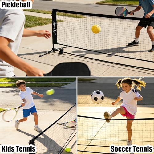 10 Feet Mini Portable Tennis Net - Kids Soccer & Pickleball