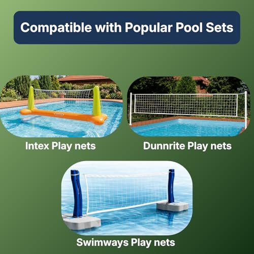 BAMMAX Green Soft Touch Waterproof Size 5 Pool Volleyball for Pool & Beach