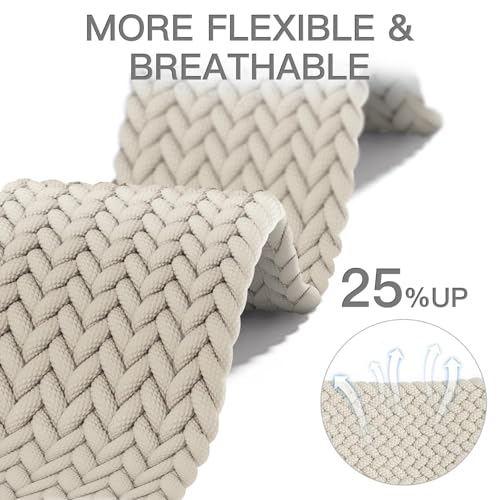 20mm Magnetic Braided Nylon Band Compatible With Garmin Vivoactive