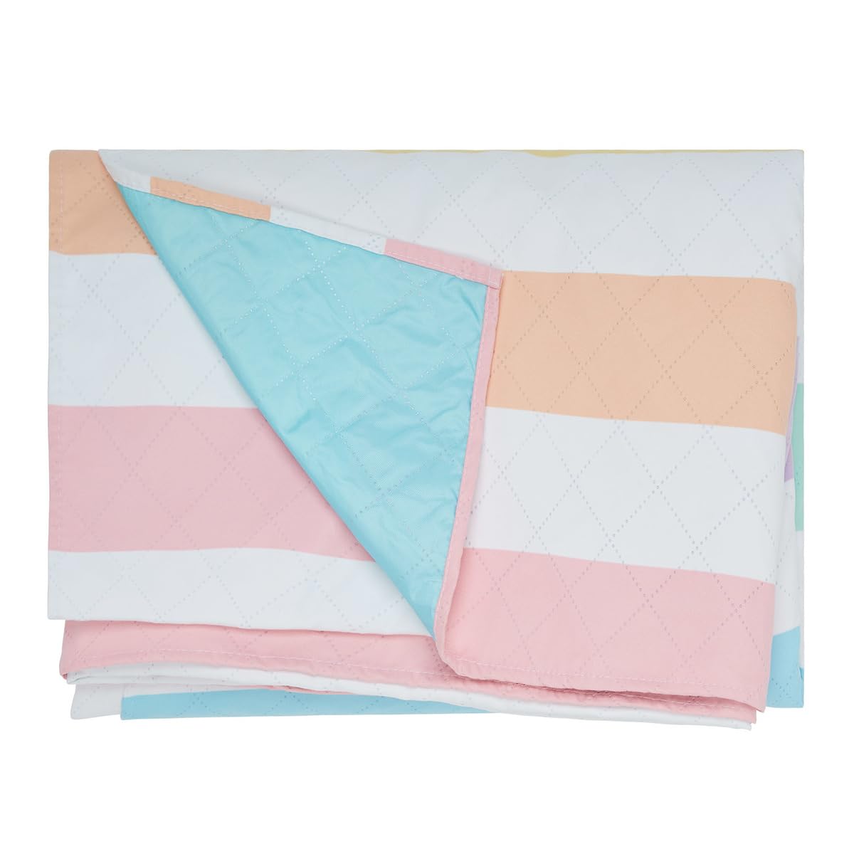 Dock & Bay Picnic Blanket - Quick Dry & Water Resistant - 100% Recycled Materials - Large (66x66) - Summer - Unicorn Waves
