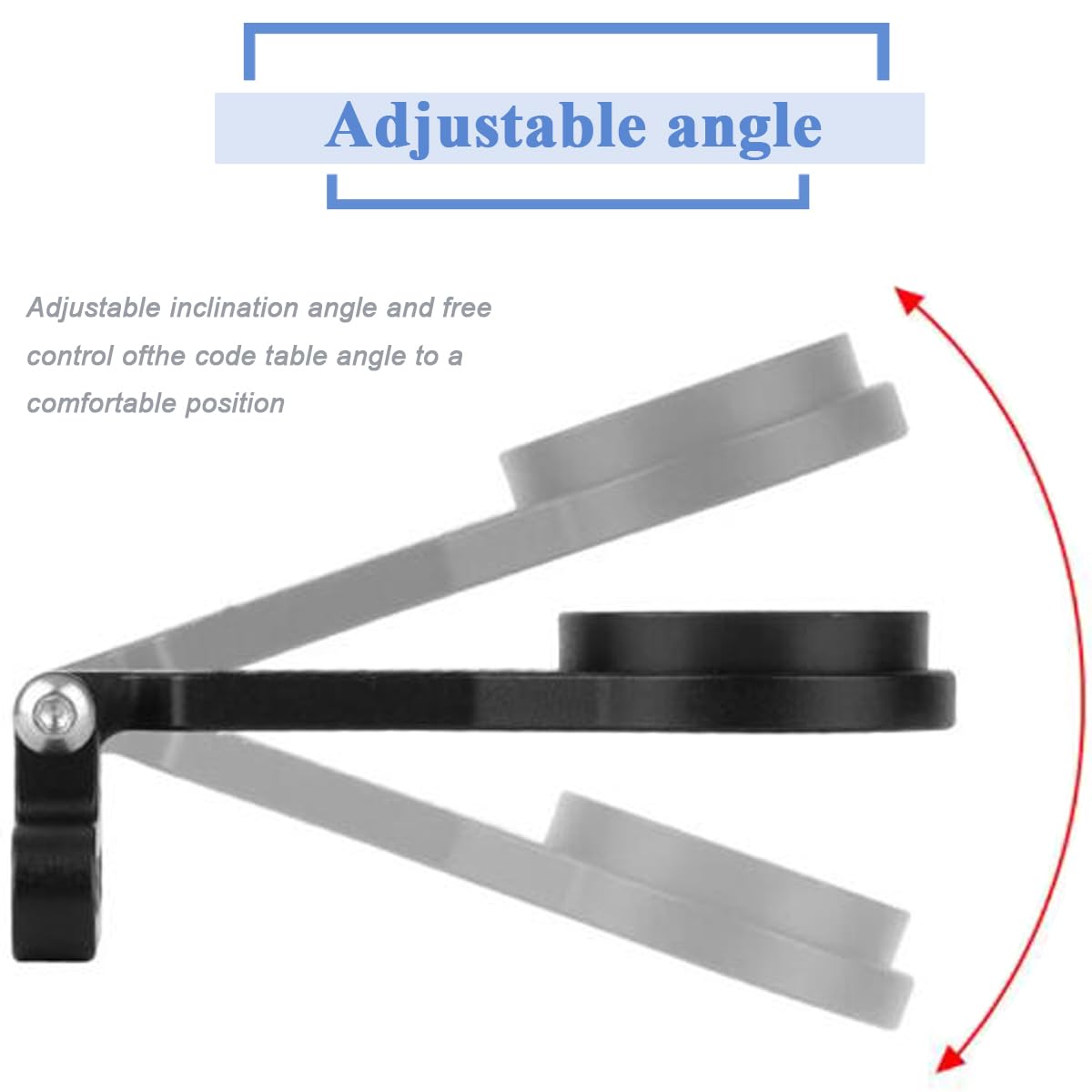 Wolfride Bike Computer Mount Out Front | Adjustable Angle Extension Handlebar Mount | Compatible with Garmin/Wahoo/Cycling Phone/Light/Action Camera