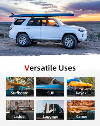 Universal Soft Roof Rack Pads for Kayaks & Surfboards