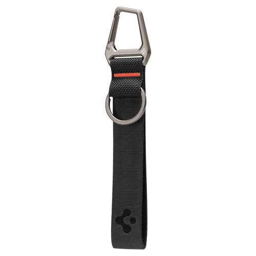 Spigen Life Carabiner Lanyard Keychain Strap for Keys ID Badge Wallet Holder and Everyday Carry Items Wristlet Keychain Ring Carabiner - Black
