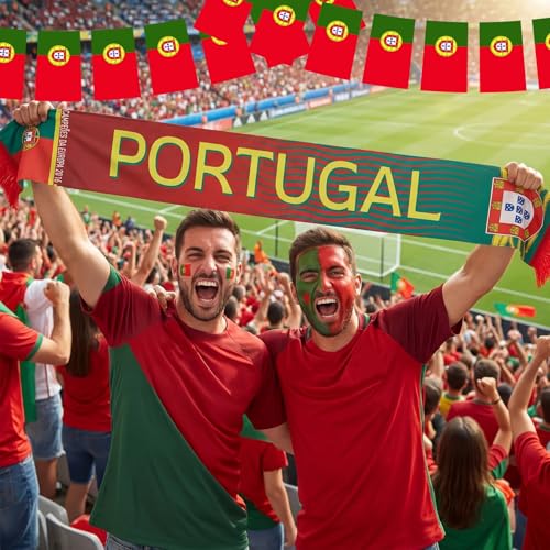 Spain Soccer Scarf - Double Sided Polyester - Portugal Variant