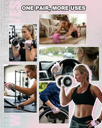 Breathable Weight Lifting Gloves for Men & Women | Padded Gym Gloves with Enhanced Grip & Palm Protection