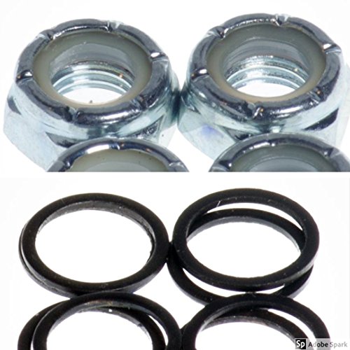 Skateboard Axle Nut and Speed Washer Kit - 8mm Universal Fit